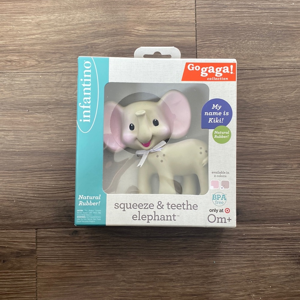 Infantino squeeze and teething elephant
